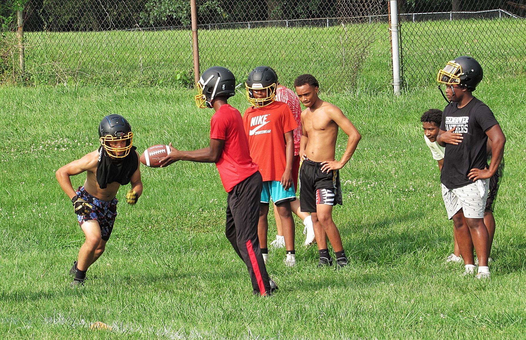 First Eisenhower fall football practice 05